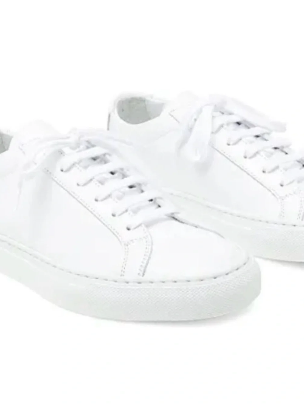 Women's Classic White Leather Sneakers